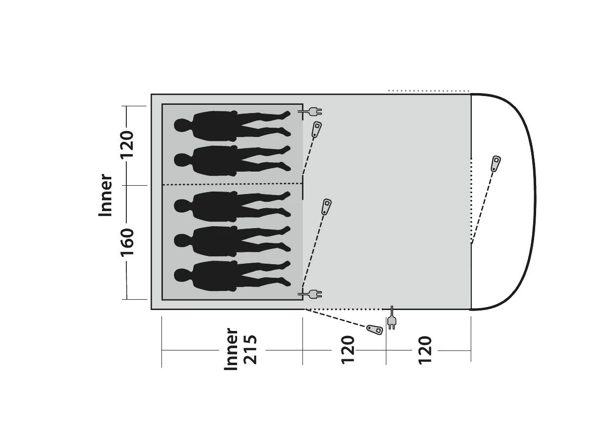 Outwell Lawndale 500 Tent 2 Outwell Lawndale 500 Tent - Image 2