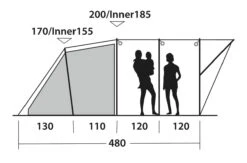 Outwell Lawndale 500 Tent 6 Outwell Lawndale 500 Tent -Outdoor Gear Sale 111163 lawndale 500 drawing other4