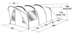 Outwell Lawndale 500 Tent 7 Outwell Lawndale 500 Tent -Outdoor Gear Sale 111163 lawndale 500 drawing perspective2