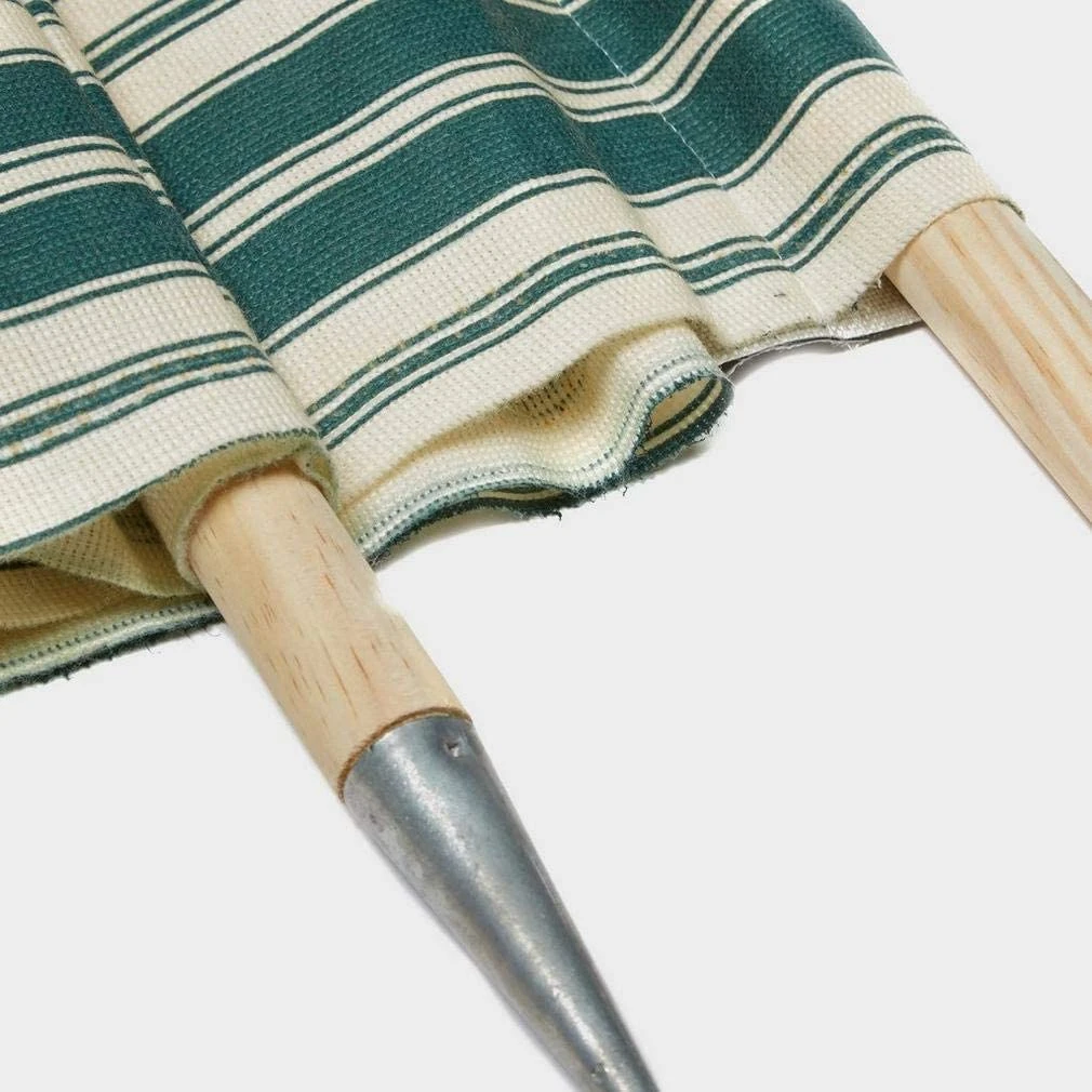 Blue Diamond Traditional 5 Pole Green Stripe Windbreak 2 Blue Diamond Traditional 5 Pole Green Stripe Windbreak - Image 2