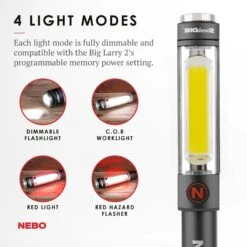 Nebo Big Larry™ 2 -Outdoor Gear Sale 6737 Gray Light Modes 01 1800x1800 2b8ef0b3 67c6 4410 a95b 5c620f8cd83f