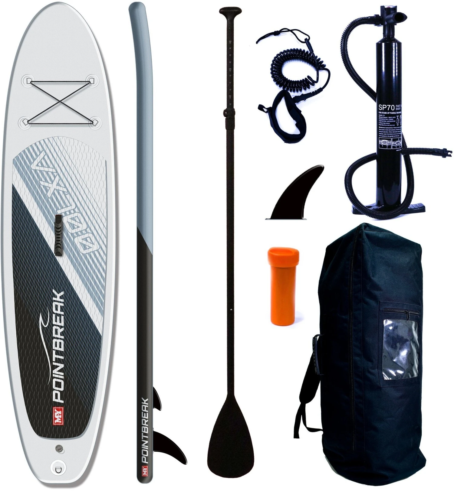 M.Y 10ft 6in Grey Paddle Board Package 1 M.Y 10ft 6in Grey Paddle Board Package