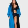 Dryrobe Advance Long Sleeve Cobalt Blue - RECYCLED