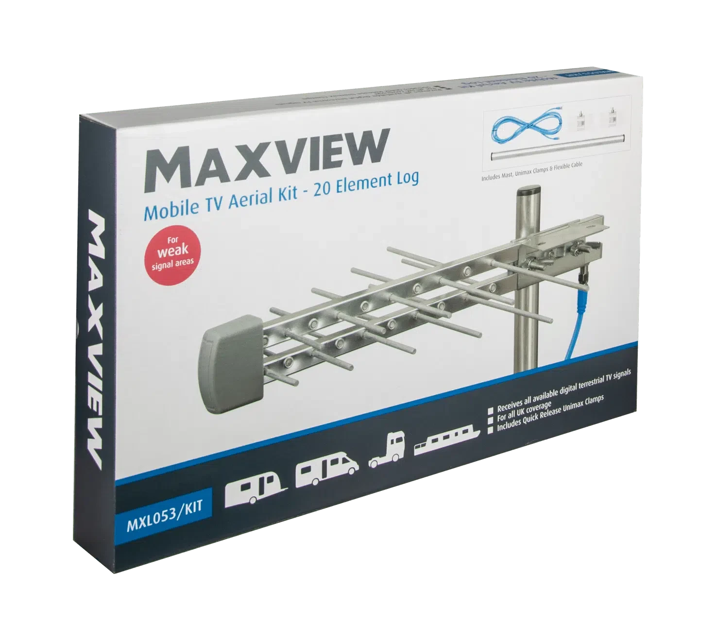 Maxview Mobile TV Aerial Kit – 20 Element Log 4 Maxview Mobile TV Aerial Kit – 20 Element Log - Image 4