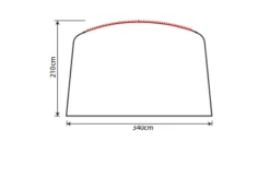 Outdoor Revolution Airedale 5.0s Sun Canopy -Outdoor Gear Sale airedale 5s sun canopy drawing 3