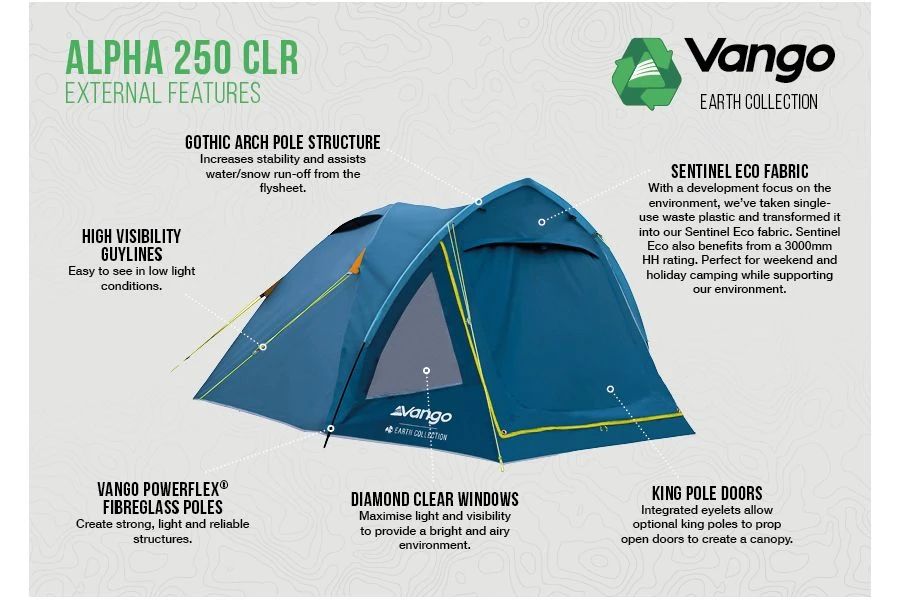 Vango Alpha 250 CLR Tent 3 Vango Alpha 250 CLR Tent - Image 3