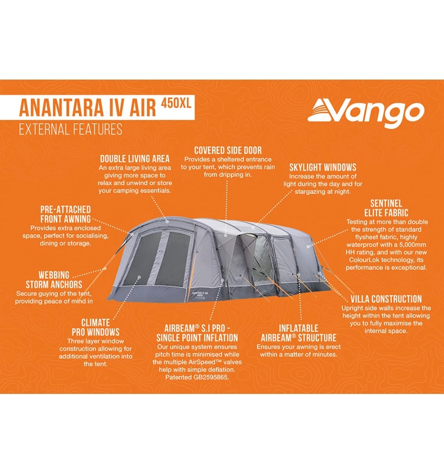 Vango Anantara IV Air 450XL Tent 4 Vango Anantara IV Air 450XL Tent - Image 4