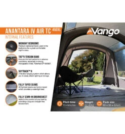 Vango Anantara Air TC 450XL Tent -Outdoor Gear Sale anantara iv air tc 450xl 4