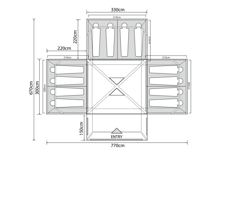 Outdoor Revolution Camp Star 1200 Air Tent Bundle 2 Outdoor Revolution Camp Star 1200 Air Tent Bundle - Image 2