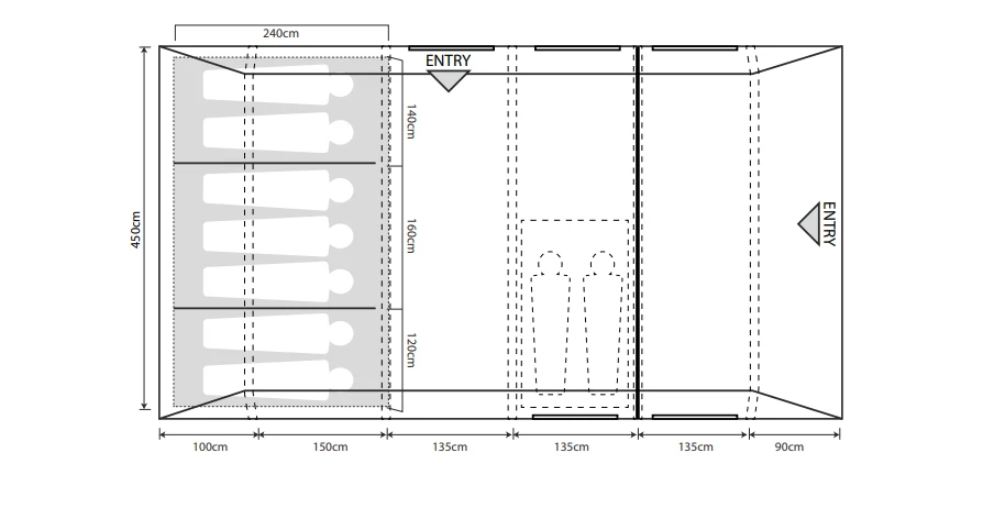 Outdoor Revolution Camp Star 700 Air Tent 2 Outdoor Revolution Camp Star 700 Air Tent - Image 2