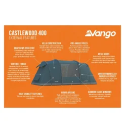 Vango Castlewood 400 Tent Package -Outdoor Gear Sale castlewood 400 package 2