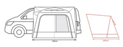 Outdoor Revolution Cayman Air Low Drive Away Awning -Outdoor Gear Sale cayman air 3