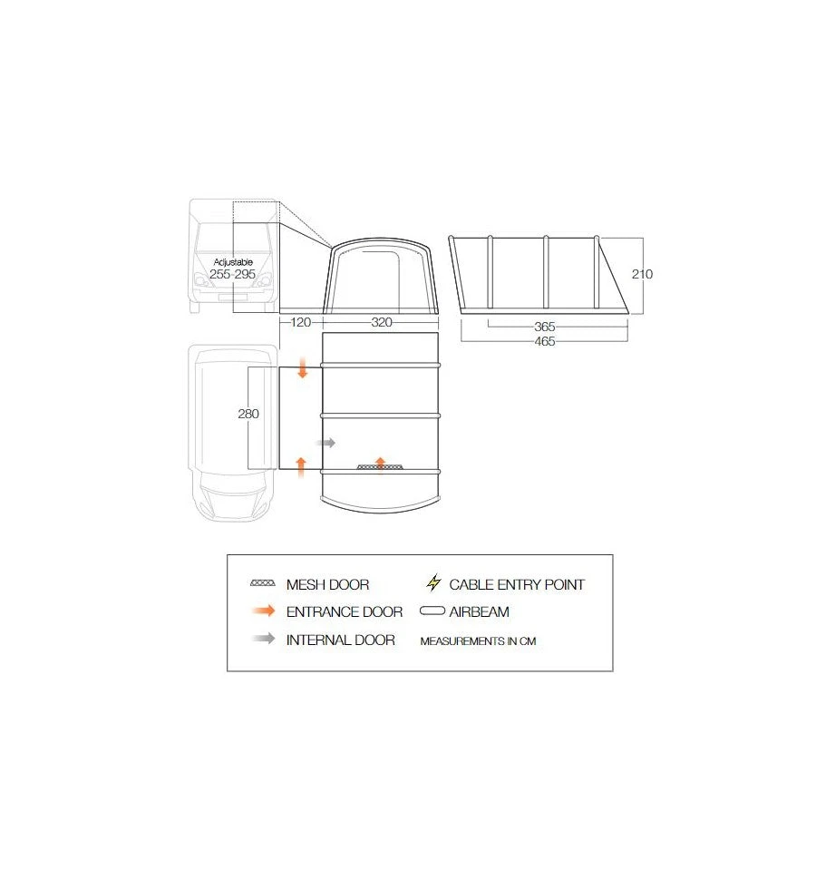 Vango Galli CC Air Tall Drive Away Awning 2 Vango Galli CC Air Tall Drive Away Awning - Image 2