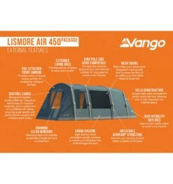 Vango Lismore Air 450 Tent Package -Outdoor Gear Sale lismore air 450 package 3