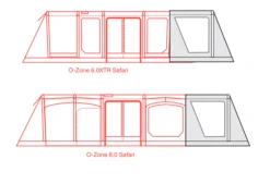 Outdoor Revolution O-zone Safari Front Porch Extension -Outdoor Gear Sale safari extension floorplans 2