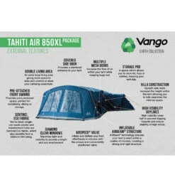 Vango Tahiiti 850XL Airbeam Tent 2023 -Outdoor Gear Sale tahiti air 850xl 2