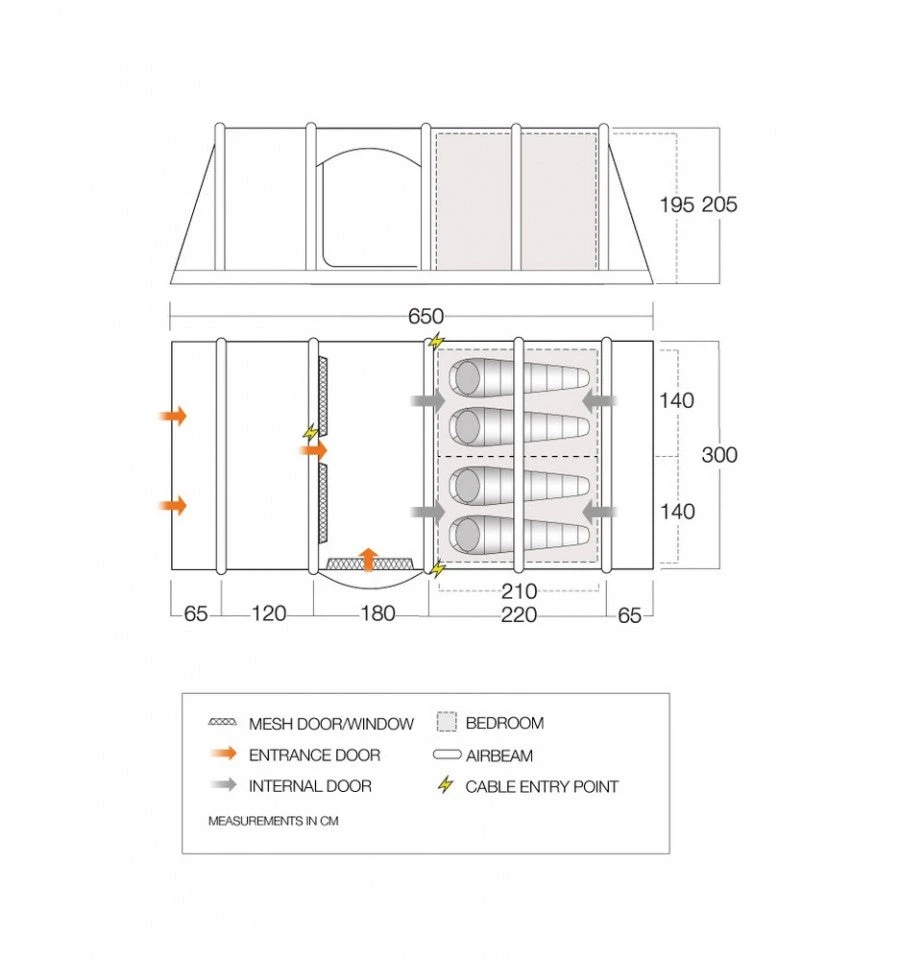 Vango Valencia II 450 Air Tent Package 3 Vango Valencia II 450 Air Tent Package - Image 3